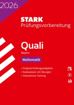 STARK Mathematik 9. Klasse - Quali Mittelschule 2026 Bayern - Prüfungsvorbereitung*Stark Verlag GmbH Sale