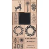 Rico Design GmbH & Co.KG Stempel & -Kissen-Stempelset I love Christmas FSC 100%, 13 Stempel