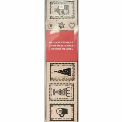 Rico Design GmbH & Co.KG Stempel & -Kissen-Stempelset Weihnachtspost FSC 100%