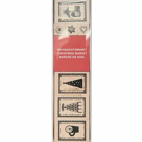 Rico Design GmbH & Co.KG Stempel & -Kissen-Stempelset Weihnachtspost FSC 100%