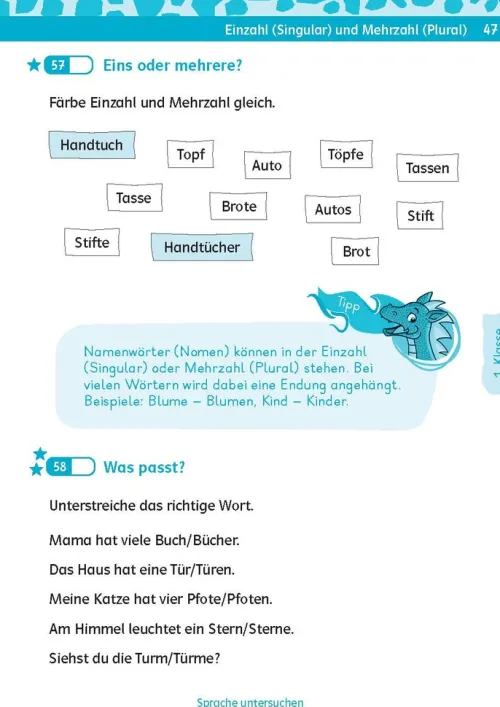 Klett Lerntraining Quali Trainer·Grundschule|Grundschule·Deutsch-Team Drachenstark: Kurztests Deutsch 1./2. Klasse