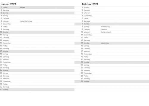 Heye Wochenkalender|Terminkalender-Terminer A6, Struktur schwarz 2026