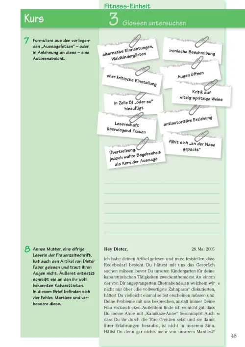 Texte analysieren und verfassen - Klasse 8-10 - Deutsch*Klett Lerntraining Best
