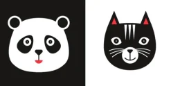 White Star Verlag 0-3 Jahre*Tiere schwarz-weiß-rot (Baby Montessori)
