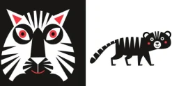 White Star Verlag 0-3 Jahre*Tiere schwarz-weiß-rot (Baby Montessori)