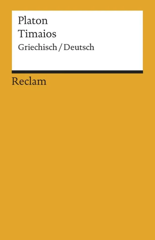 Reclam Philipp Jun. Philosophie-Timaios