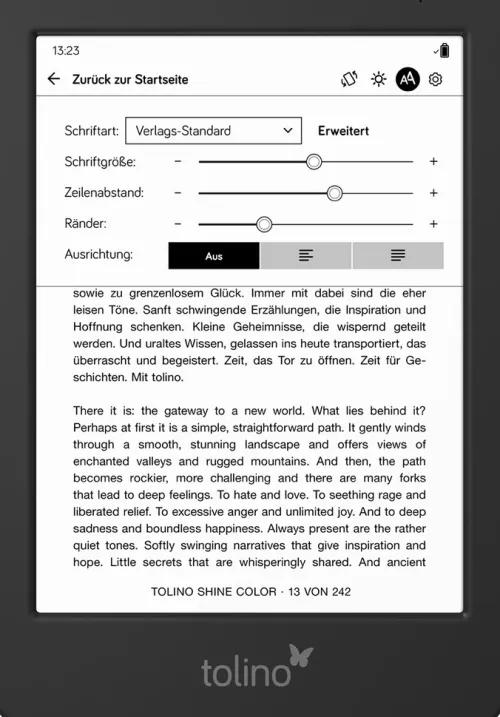 LONGSHINE TECHNOLOGIE GMBH. Ereader*tolino shine color