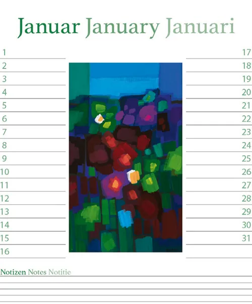 Ton Schulten Flowers Birthday Calendar*Neumann Verlage GmbH & Co Clearance