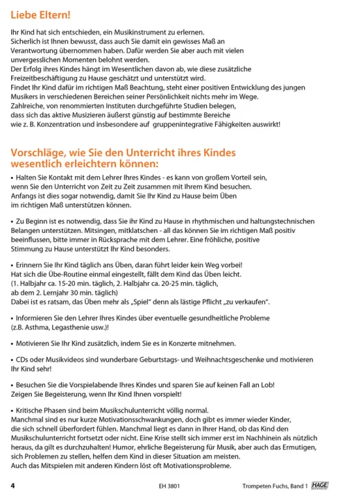 Hage Musikverlag Biografien & Erinnerungen|Musikwissenschaft-Trompeten Fuchs Band 1