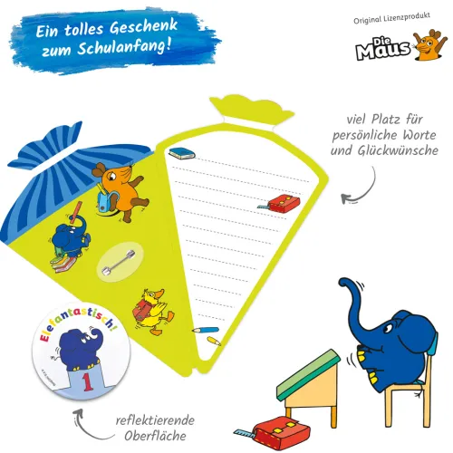 Trötsch Die Maus Schulwegbegleiter Button Elefant*Trötsch Verlag GmbH Online