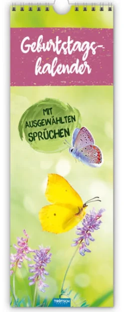 Trötsch Immerwährender Kalender*Wandkalender Geburtstagskalender mit ausgewählten Sprüchen