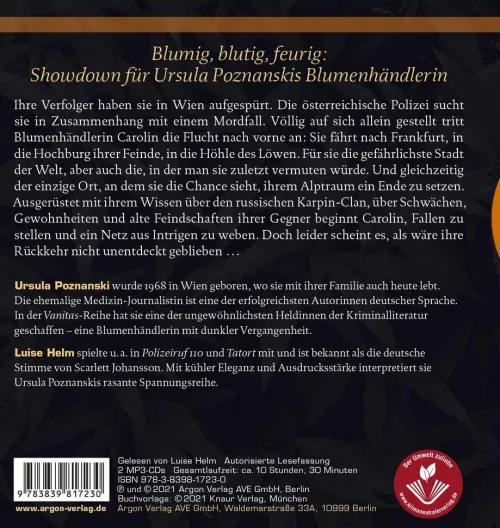 Argon Verlag GmbH Krimis & Thriller·Weibliche Ermittler*Vanitas - Rot wie Feuer