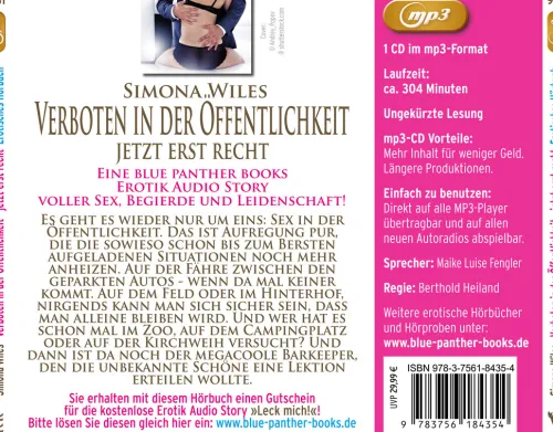 Verboten in der Öffentlichkeit - jetzt erst recht | 8 geile erotische Sex-Geschichten | Erotik Audio*blue panther books Discount