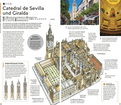 Dorling Kindersley Reise Wandern & Radfahren-Vis-à-Vis Reiseführer Sevilla & Andalusien