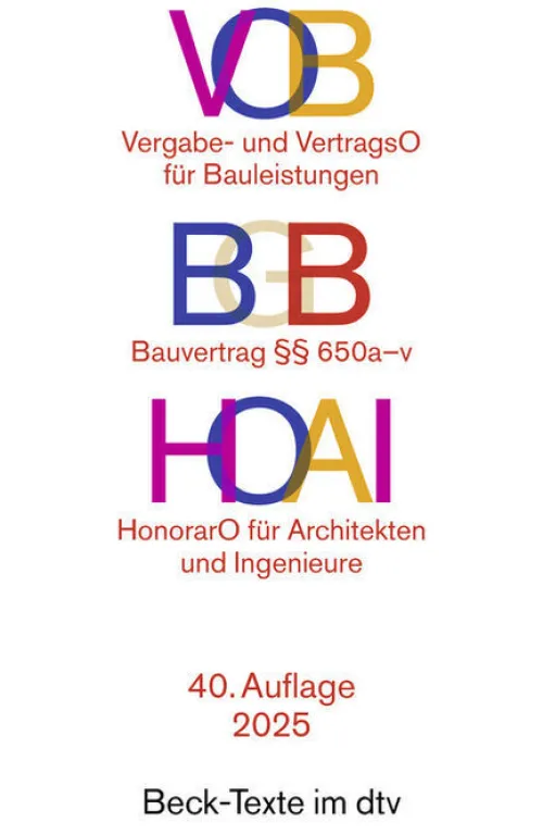 dtv Verlagsgesellschaft Jura|Ingenieurwissenschaft-VOB / BGB / HOAI