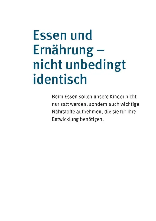 Trias Ratgeber-Welche Nährstoffe braucht mein Kind?