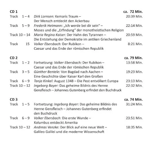 Kinder Audio Media Hörspiele·Kinder- & Jugendhörspiele|Kinder- & Jugendbücher·Nach Alter-Weltgeschichte in Geschichten