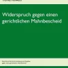 BoD - Books on Demand Rechtsratgeber*Widerspruch gegen einen gerichtlichen Mahnbescheid