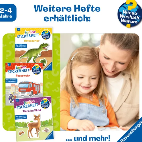 Ravensburger Verlag Stickerhefte-Wieso? Weshalb? Warum? junior Stickerheft - Tiere im Wald