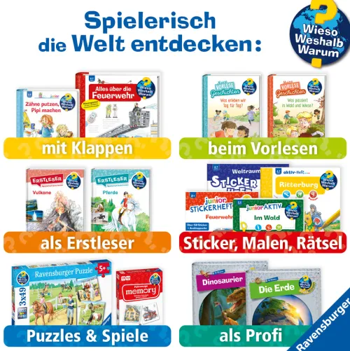 Ravensburger Verlag Stickerhefte*Wieso? Weshalb? Warum? Stickerheft: Heimische Tiere