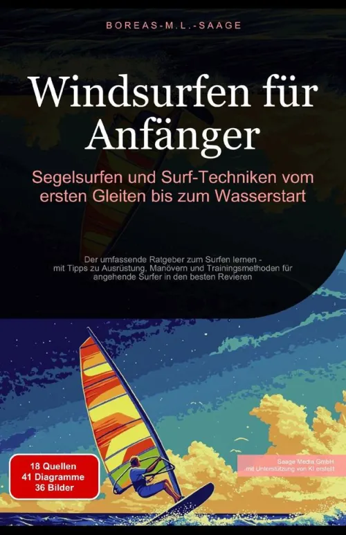 Saage Media GmbH - Deutschland Sport & Fitness*Windsurfen für Anfänger: Segelsurfen und Surf-Techniken vom ersten Gleiten bis zum Wasserstart (Wassersport (DE), #2)