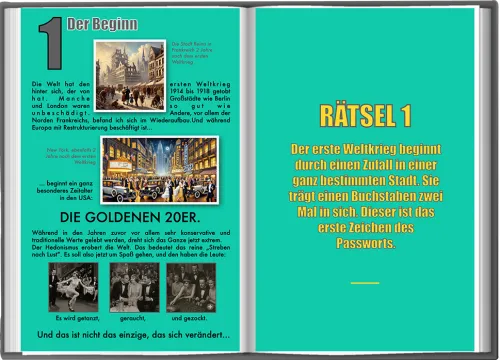frechverlag GmbH Lexika & Sprachen-Wissen mit Johnny: Der Adventskalender. Die goldene Zeit von Bonnie und Clyde.
