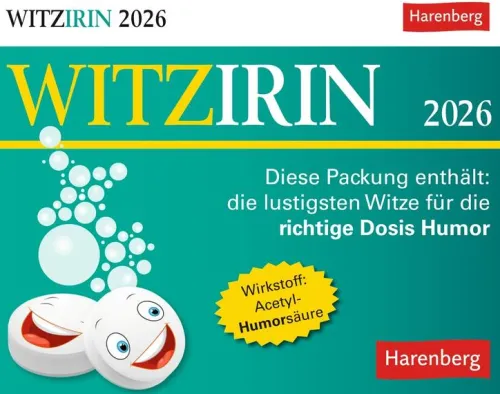 Witzirin Tagesabreißkalender 2026 - Diese Packung enthält: die lustigsten Witze für die tägliche Dosis Humor*Harenberg Discount
