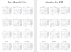 Coppenrath Geburtstagskalender*Wochenkalender 2027 - Pink